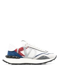 Chaussures de sport blanc et rouge et bleu marine Valentino Garavani