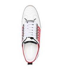 Chaussures de sport blanc et rouge DSQUARED2