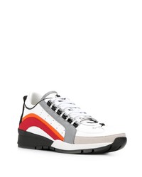 Chaussures de sport blanc et rouge DSQUARED2