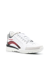 Chaussures de sport blanc et rouge DSQUARED2