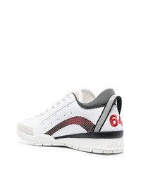 Chaussures de sport blanc et rouge DSQUARED2