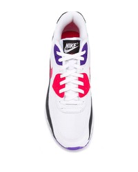 Chaussures de sport blanc et rouge Nike