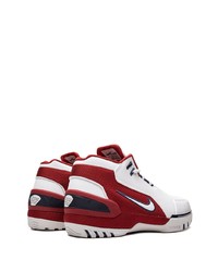 Chaussures de sport blanc et rouge Nike