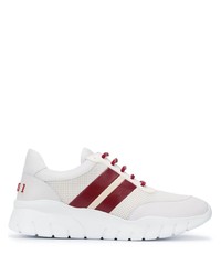 Chaussures de sport blanc et rouge Bally