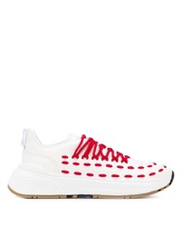 Chaussures de sport blanc et rouge Bottega Veneta