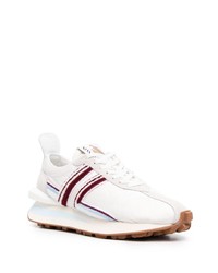 Chaussures de sport blanc et rouge Lanvin