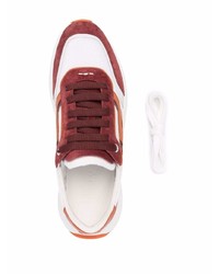 Chaussures de sport blanc et rouge Bally