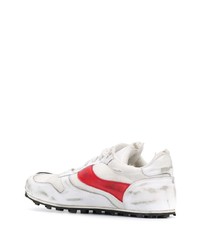 Chaussures de sport blanc et rouge Marni