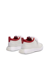 Chaussures de sport blanc et rouge Giuseppe Zanotti