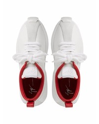 Chaussures de sport blanc et rouge Giuseppe Zanotti