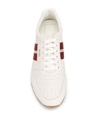 Chaussures de sport blanc et rouge Bally