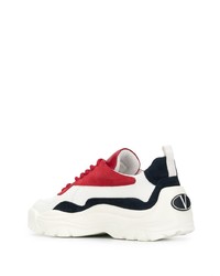 Chaussures de sport blanc et rouge Valentino