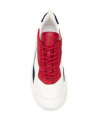 Chaussures de sport blanc et rouge Valentino