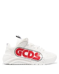 Chaussures de sport blanc et rouge Gcds