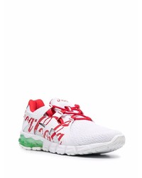 Chaussures de sport blanc et rouge Asics