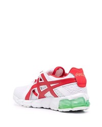 Chaussures de sport blanc et rouge Asics