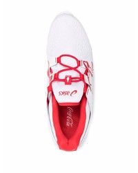 Chaussures de sport blanc et rouge Asics