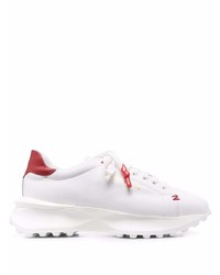 Chaussures de sport blanc et rouge Giuliano Galiano