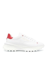 Chaussures de sport blanc et rouge Giuliano Galiano