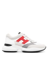 Chaussures de sport blanc et rouge Hogan