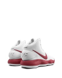 Chaussures de sport blanc et rouge Nike