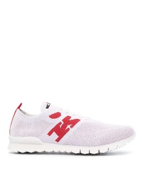 Chaussures de sport blanc et rouge Kiton