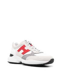 Chaussures de sport blanc et rouge Hogan