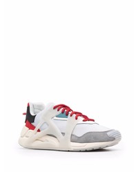 Chaussures de sport blanc et rouge Diesel