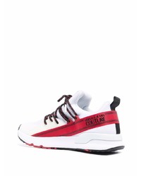 Chaussures de sport blanc et rouge VERSACE JEANS COUTURE