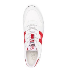 Chaussures de sport blanc et rouge Hogan