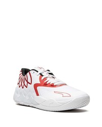 Chaussures de sport blanc et rouge Puma