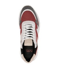 Chaussures de sport blanc et rouge Michael Kors