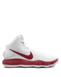 Chaussures de sport blanc et rouge Nike