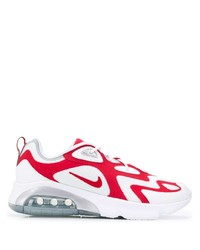 Chaussures de sport blanc et rouge Nike