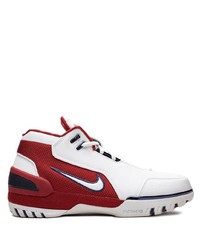 Chaussures de sport blanc et rouge Nike