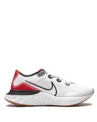 Chaussures de sport blanc et rouge Nike