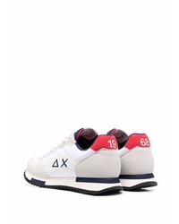 Chaussures de sport blanc et rouge Sun 68