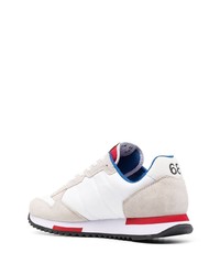 Chaussures de sport blanc et rouge Sun 68