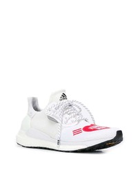 Chaussures de sport blanc et rouge Adidas By Pharrell Williams