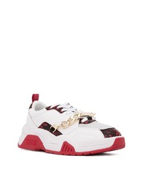 Chaussures de sport blanc et rouge VERSACE JEANS COUTURE