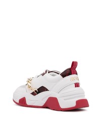 Chaussures de sport blanc et rouge VERSACE JEANS COUTURE