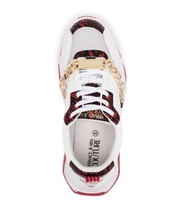 Chaussures de sport blanc et rouge VERSACE JEANS COUTURE