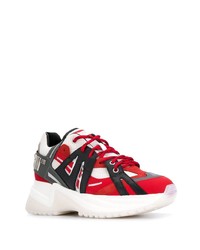 Chaussures de sport blanc et rouge Philipp Plein