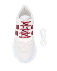 Chaussures de sport blanc et rouge Bally