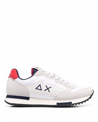 Chaussures de sport blanc et rouge Sun 68