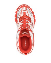 Chaussures de sport blanc et rouge Balenciaga