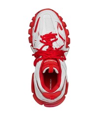 Chaussures de sport blanc et rouge Balenciaga