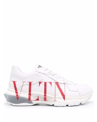 Chaussures de sport blanc et rouge Valentino Garavani