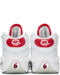 Chaussures de sport blanc et rouge Reebok Classics