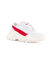 Chaussures de sport blanc et rouge Joshua Sanders